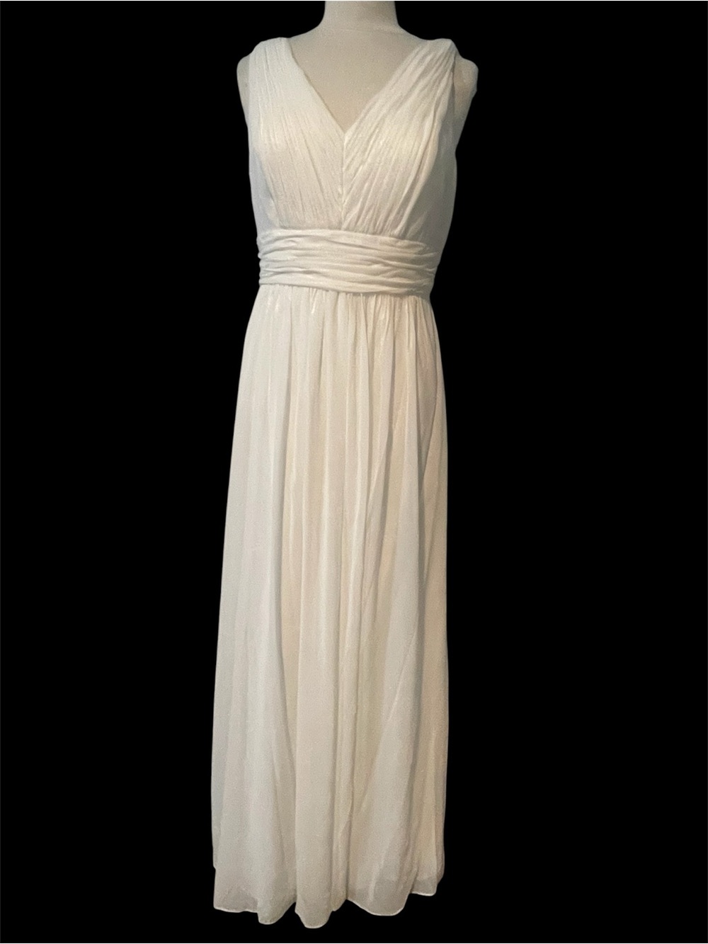 DESSY SHIMMER BRIDESMAID DRESS 2955LS IN IVORY GOLD
NWT